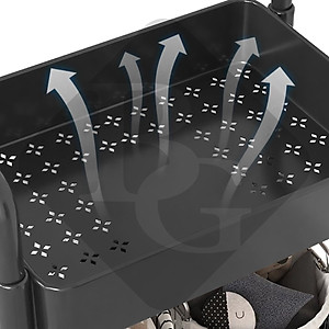 [4026] BG Kệ đa năng 3/4/5 - bánh xe, giỏ đựng đồ, Dễ dàng di chuyển giá sách đa năng,Kệ đa năng có bánh xe, di chuyển tiện lợi (hàng nhập khẩu)