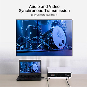 Cáp HDMI 2.0 Vention gập 90° AARBG - Hàng chính hãng