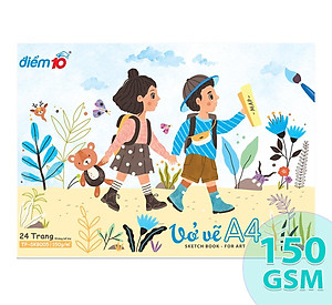 Vở Vẽ A4 24 Trang 150gsm Sketch Book For Art - Thiên Long TP-SKB005