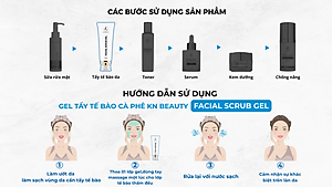 Gel Tẩy Tế Bào Chết Tinh Chất Cà Phê KN Beauty - Facial Scrub Gel 120 ml