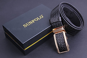 Thắt Lưng Nam Da Bò SUNPOLO BS18D - Đen
