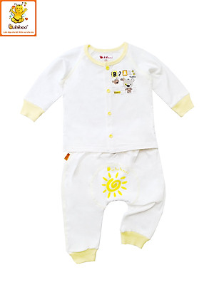 Bộ sơ sinh cài giữa tay dài cho bé trai bé gái