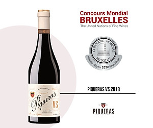 Rượu vang Organic Piqueras VS Monastrell & Garnacha Tintorera (Spain) kèm túi hộp,đồ khui