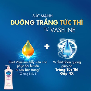 Combo 2 Sữa dưỡng thể dưỡng sáng da tức thì VASELINE Healthy Bright Instant Radiance 320ML/chai