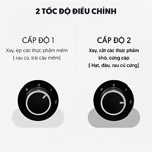 Máy Xay Thực Phẩm Đa Năng &amp; Trong 1 Mishio MK323 - Hàng Chính Hãng
