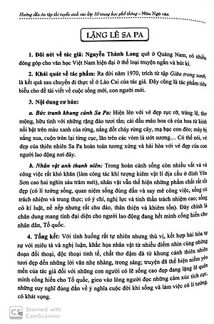 Sách Hướng Dẫn Ôn Tập Thi Tuyển Sinh lớp 10 Trung Học Phổ Thông - Môn Ngữ Văn