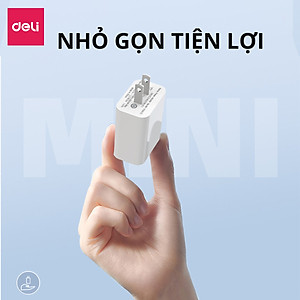 Củ Sạc Nhanh AOKA by Deli 20W Sạc Nhanh Cho Điện Thoại - Siêu Bền Chống Nóng Chống Cháy Nổ hàng chính hãng VS6013
