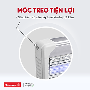 Đèn Bắt Muỗi Điện Quang ĐQ EML05L (483 x 65 x 245 mm)