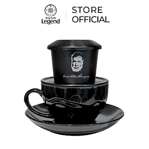 Bộ Tách Đĩa Gốm Cappuccino Trung Nguyên Legend - 210 ml