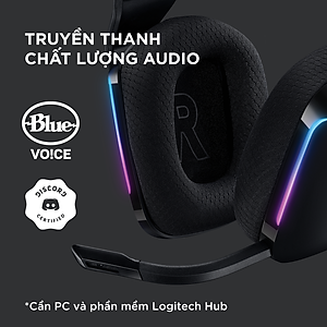 Tai nghe Gaming Logitech G733 LIGHTSPEED Wireless 7.1 RGB - Hàng Chính Hãng
