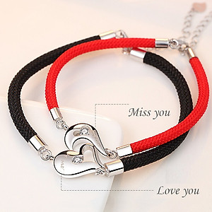 Vòng tay may mắn vòng tay cặp nam nữ trái tim