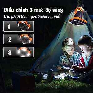 Quạt đèn có remote điều khiển từ xa kết hợp ổ cắm sạc tiện lợi Legaxi 