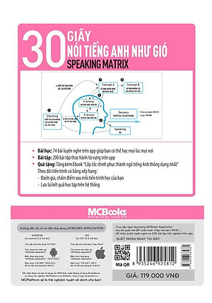Sách Speaking Matrix - 30 Giây Nói Tiếng Anh Như Gió