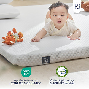 Nệm Foam Topper Ru9 Cao Cấp | 2 Lớp Foam Giúp Nâng Đỡ và Êm Ái | Dễ Dàng Di Chuyển | 7 Kích Thước