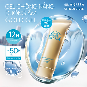 Kem chống nắng dạng gel dưỡng ẩm bảo vệ hoàn hảo Anessa Perfect UV Sunscreen Skincare Gel SPF50+ PA++++ 90g