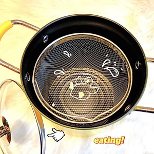 Nồi Chiên Ngập Dầu Mini Siêu Tiết Kiệm Hình Vịt Vàng Có Chống Dính Phù Hợp Với Các Bếp Ga ,Điện, Từ - Tặng Kèm Rổ Chiên Siêu Dày Dặn Hàng Chính Hãng Loại 1 MINIIN