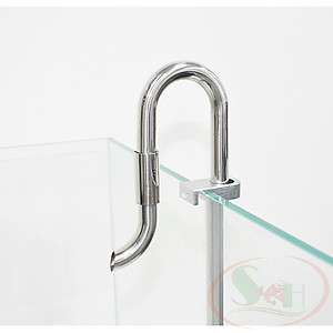 Kẹp nhôm Week CNC giữ ống in out 12, 16, 20 mm dây ống lọc thùng bể cá tép thủy sinh