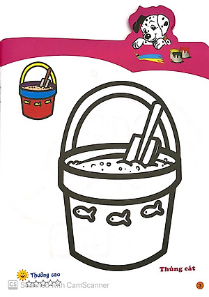 Sách Tô Màu Cùng Cún Con - Tô Màu Đồ Chơi Và Nhân Vật