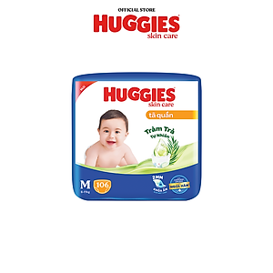[Tặng 8M cho L96 hoặc 4M cho XL84/XXL76] Tã quần Huggies Skincare Mega Jumbo M106/L96+8/XL84+4/XXL76+4