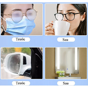 Khăn Lau Kính Nano Hộp 100 Miếng Khăn Giấy Chống Bám Hơi Nước, Chống Mờ Sương, Mồ Hôi, Chống Nhờn - Hàng Loại 1 - Chính Hãng MINIIN