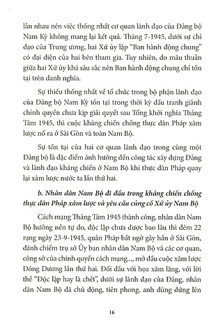 Sách Xứ Ủy Nam Bộ Và Trung Ương Cục Miền Nam (1945 – 1954)