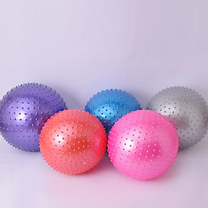 Bóng Tập Yoga 65cm Cao Cấp Bóng Gai Tặng Bơm bóng và Bộ Kim bóng dự phòng Loại dày 2mm