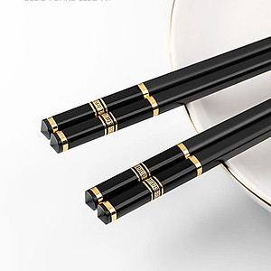 Combo 30 Đôi Đũa 3 Sọc Mạ Vàng Hình Cô Gái Nhật Bản Kháng Khuẩn Chịu Nhiệt - Hàng chính hãng