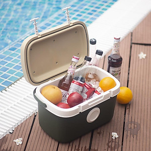 Thùng đá cắm trại ICEBOX ICE BOX  Thùng giữ nhiệt - Living on Dung tích 11L - Nhiều màu giữ lạnh lâu - THÙNG ĐÁ TIỆN DỤNG
