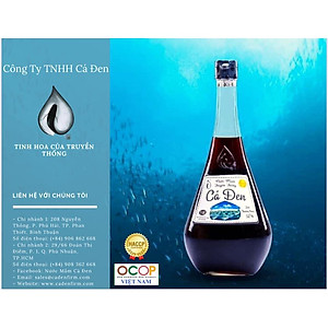 [ OCOP]  Chai Nước Mắm Nguyên Chất Thượng Hạng 500ml (100% Thành Phần Tự Nhiên 32N- Chứng Nhận An Toàn - Nước Mắm Cá Đen Phan Thiết)