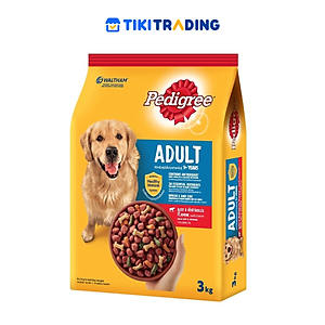 Đồ Ăn Cho Chó Vị Thịt Bò Và Rau Củ Pedigree (3Kg)