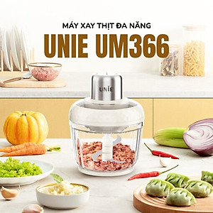 Máy Xay Thịt Đa Năng Unie UM366, 400W, 2 Cối Thủy Tinh, Chế Độ Tự Ngắt An Toàn, Hàng Chính Hãng
