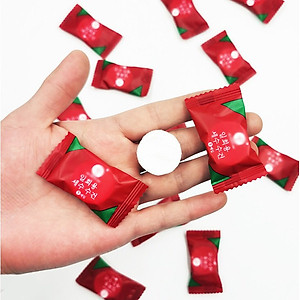 Combo 20 viên nén khăn lau du lịch bỏ túi , hình viên kẹo tiện lợi - Chính hãng 