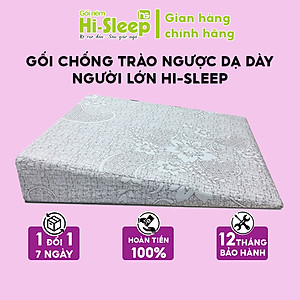 GỐI CHỐNG TRÀO NGƯỢC DẠ DÀY CHO NGƯỜI LỚN HI-SLEEP - GIẢM VIÊM HỌNG, HO ĐÊM, NGHẸN CỔ, NUỐT VƯỚNG...