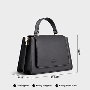 Túi Yuumy ( Thời trang nữ nắp gập phối quai xách size 20 - Túi đeo chéo da Seasand YN128 )