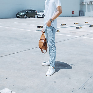 Balo Lata ( Thời trang nam đi chơi cỡ nhỏ - Balo đeo chéo da BALC22 )