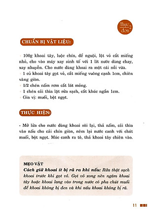 Sách Thực Đơn Cơm Chay 3 Món