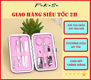 Bộ Bấm Móng 7 Món Kèm Hộp Dễ Thương - Hàng Chính Hãng ( Họa Tiết Ngẫu Nhiên)