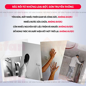 Keo Vá Tường Chống Thấm LKB 250gr - Trám Trét Vết Nứt Khe Hở Tường - Chống Mốc Ẩm Làm Sạch Tường - Mifan Hàng Chính Hãng
