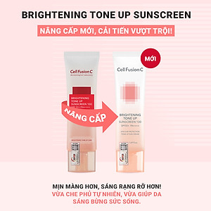Combo 2 Kem Chống Nắng Dưỡng Trắng Nâng Tone Da Cell Fusion C Brightening Tone Up Sunscreen 100 SPF50+/ PA ++++ 35ml