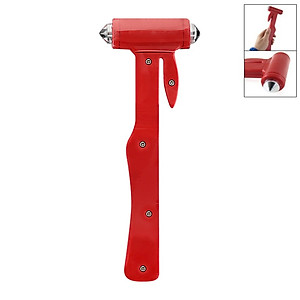 Búa phá kính thoát hiểm ô tô tàu xe loại to có đế gài AC-859