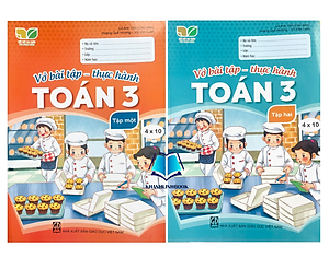 Sách - Combo Vở bài tập - Thực hành Toán lớp 3 - tập 1 + 2 (Kết Nối)