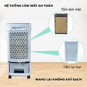 Quạt Điều Hòa Làm Mát Không Khí Galen G020 Công Suất 65W, Công Nghệ Nhật Bản, Tiết Kiệm Điện Năng - Hàng Chính Hãng