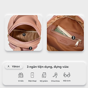 Balo Yuumy ( Thời trang nữ tiện lợi cỡ trung - Balo da Seasand YBA64 )