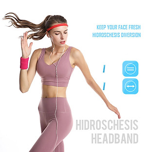 Băng đô thể thao silicone AOLIKES YE-2113 chặn mồ hôi trán Sport sweat band