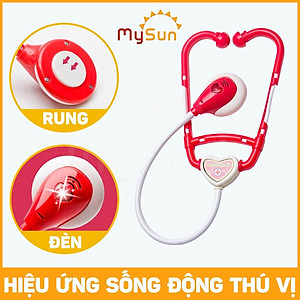 Bộ đồ chơi bác sĩ sỹ cho bé gái trai khám bệnh răng nha khoa cao cấp - Áo bác sĩ y tá hướng nghiệp MySun