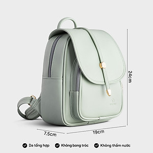 Balo Yuumy ( Thời trang nữ cỡ trung nắp gập - Balo da Seasand YBA48 )