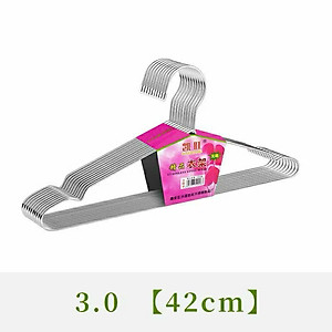 Combo 10 Móc Treo Quần Áo Inox Dạng Tròn Dài 42cm - Chống Trượt, Chống Gỉ, Bền Bỉ, Hiệu Quả - HÀNG CHÍNH HÃNG MINIIN