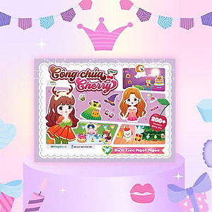 Công chúa Cherry Sách bóc dán sticker cho bé gái