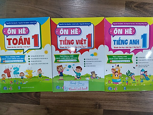 Sách Combo Ôn Hè Toán + tiếng việt + tiếng anh 1 ( Dành Cho Học Sinh Lớp 1 Lên Lớp 2 )