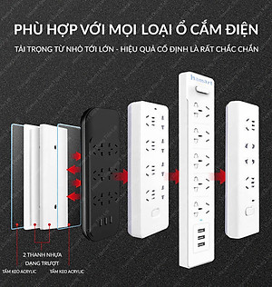 20 Nẹp LỚN Đi Dây Điện Dán Tường Chống Rối Móc Treo Cáp Thiết Bị Điện TV Tủ Lạnh Ổ Cắm Keo Siêu Dính